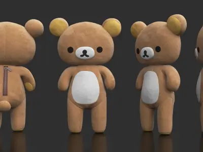 Rilakkuma Plush soft toy doll  3D model