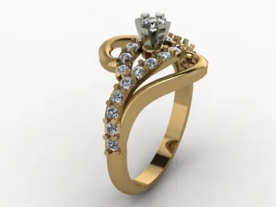 wedding ring for gift 3D print model