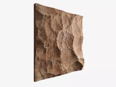 492-RockPanel rock texture 3D model