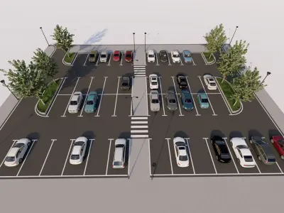 Parking-Parking Lot 3D model