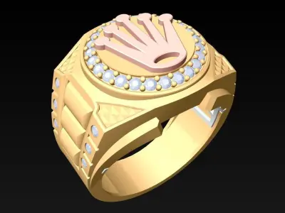 Crown Rings - Kings Rings - N2450 3D print model