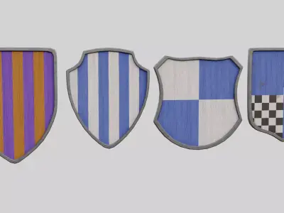 Coat Of Arms Collection 1 Low-poly 3D model