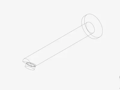 Wall Spout - Luxury - Pin Low-poly 3D model