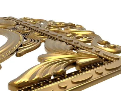 carved frame 3D model 52