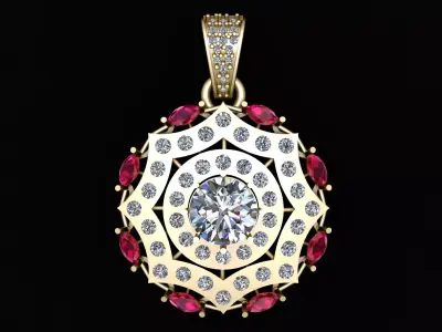 Women Macke Pendant 3D PRINTABLE MODEL   3D print model