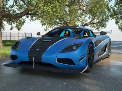 Koenigsegg Agera RS 3D model PBR