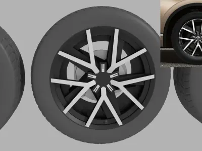 AS rims collection - VW 2018 Low-poly 3D model