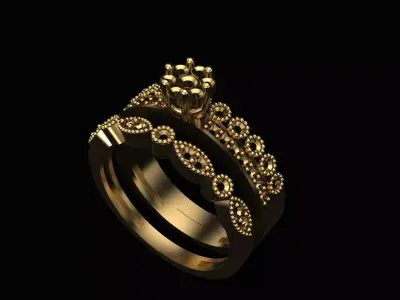 Jewelry ring 002 3D print model Free 3D print model