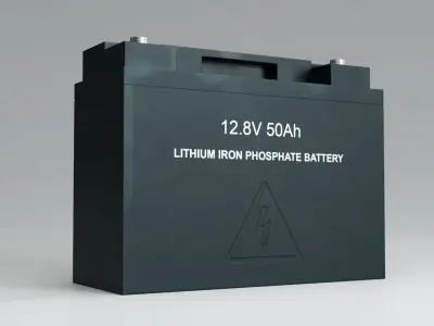 Car Battery Low Poly PBR 3D Model Low-poly 3D model