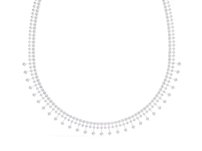 Luxury Diamond Drop Necklace CAD Design 3DM STL File 3D print model