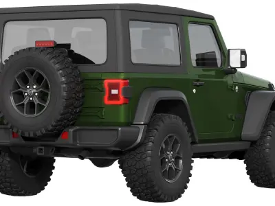 Jeep Wrangler Willys 2024 3D model