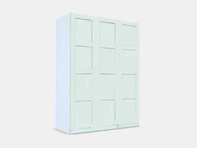 PAX - BERGSBO Wardrobe 1 Low-poly 3D model
