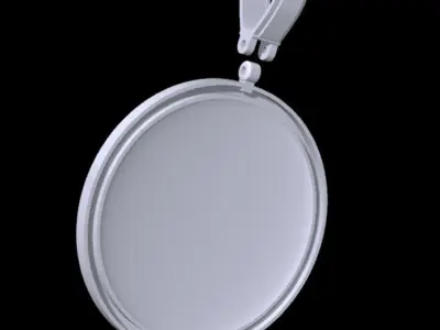 Lion Face Pendant 3D print model