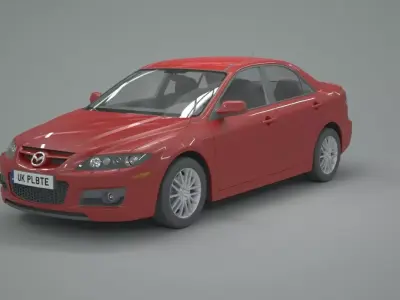 Mazda Car Low-poly 3D model