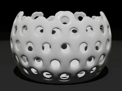 A Decor Pot - Blender 3D model