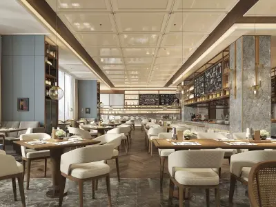 Restaurant Interior Design 3D model