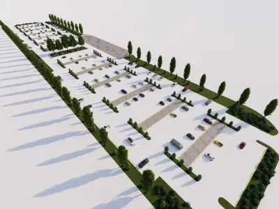 Parking-Parking Lot 3D model