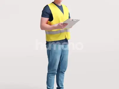 Humano Man Warehouse Worker Engineer -2506-035-1707 3D model