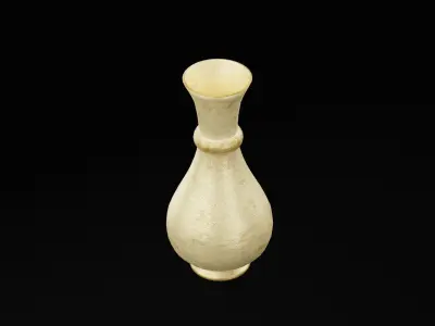 Golden Jar  Low-poly 3D model