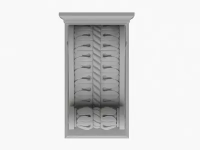 Scroll Corbel 03 3D model