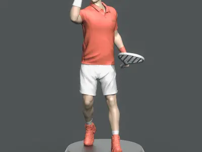 Tennis Players 3D Printable 3D Model Pack