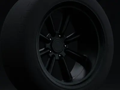 Watanabe RS8 Aftermarket Wheel Low-poly 3D model