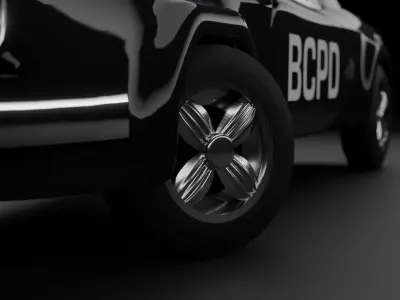 Police Car Low-poly 3D model buy