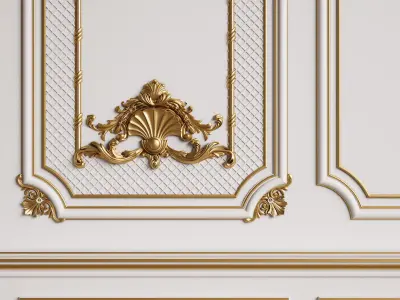 Classic Interior Decor 3 3D model