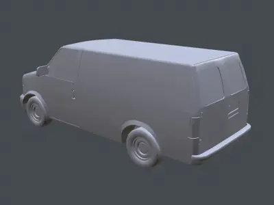 Chevrolet Astro 1995 Low-poly 3D model