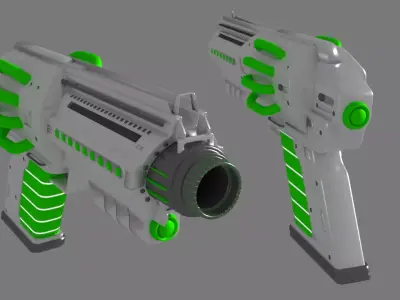 Sci fi Blaster Hand Gun 3D model