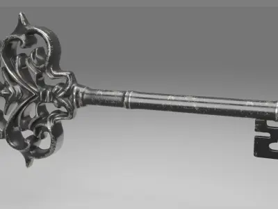 Ornamental key 3D Model 3D model