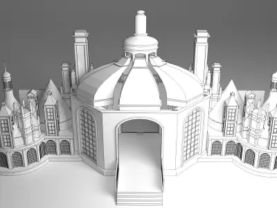Carnival entry gate 3D model