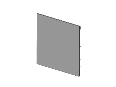 Undulated wave 3d decor wall relief N05 3D print model