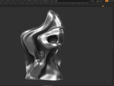 Modern Abstract Decorative sculpture 3d print model 42 3D print model