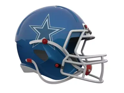 Football Helmet 3D model shop