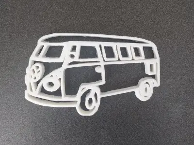 Van Volskswagen keychain  3D print model