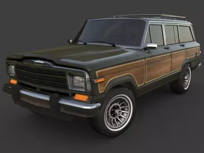 Jeep Wagoneer Low-poly 3D model