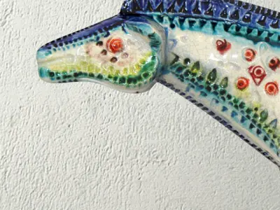 Vintage Italian Ceramic Horse Figurine 3D model