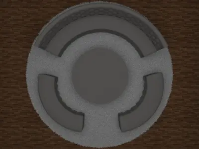 Luxury sofa Low-poly 3D model