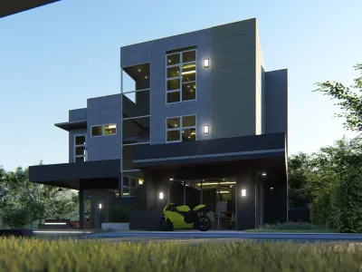 MODERN HOUSE 6 3D model