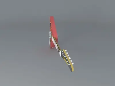 1990 Kramer Russian Balalaika guitar Free 3D model