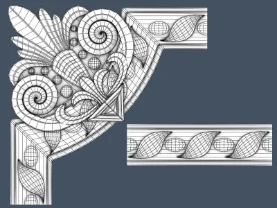 Molding Corner 3D model buy