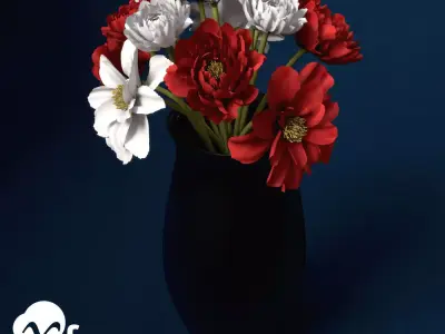 XfrogPlants Peony 3D model