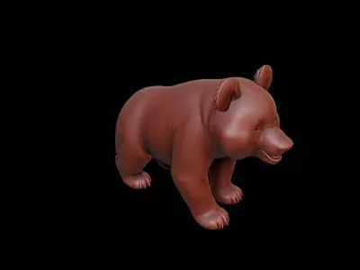 Panda Animal Sculpture 3D print model