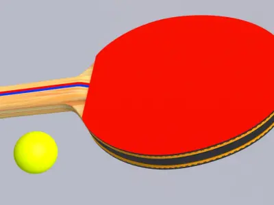 Table Tennis Paddles 3D model