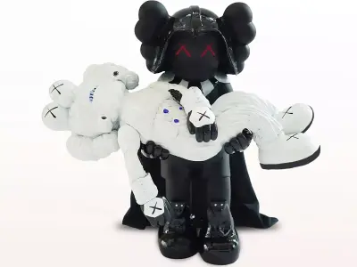 Kaws Gone Darth Vader and BFF Stormtrooper for Print 3D print model