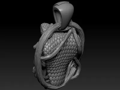 Pendant  Snake 3D print model