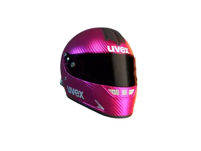 UVEX FP5 Carbon Helmet pink color High-Quality 3D Model  3D model