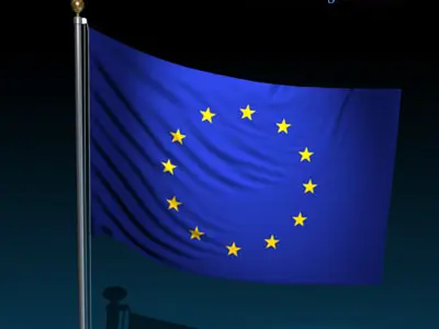 Flag European Union 3D model