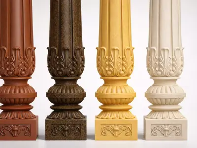 Acanthra Fluted Stone Support 3D print model